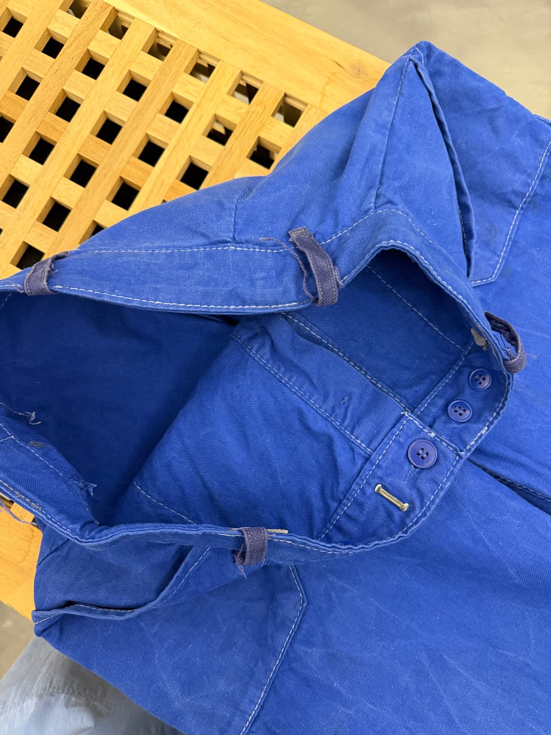 OLD MODEL WASHED BLUE FRENCH 프렌치퍼티그팬츠  상품이미지7