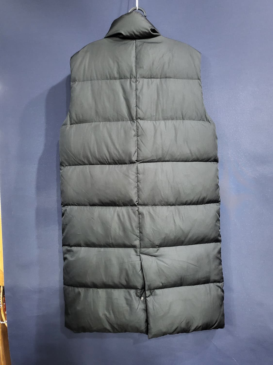 지센 덕다운 넥 베스트 롱패딩 상품이미지6