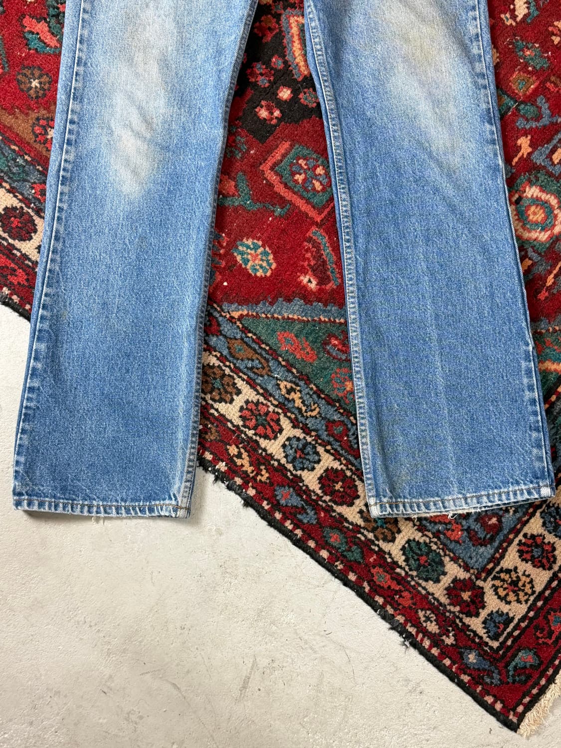 90's USA Made 빈티지 리바이스 517 오렌지탭 부츠컷 녹워싱 상품이미지7