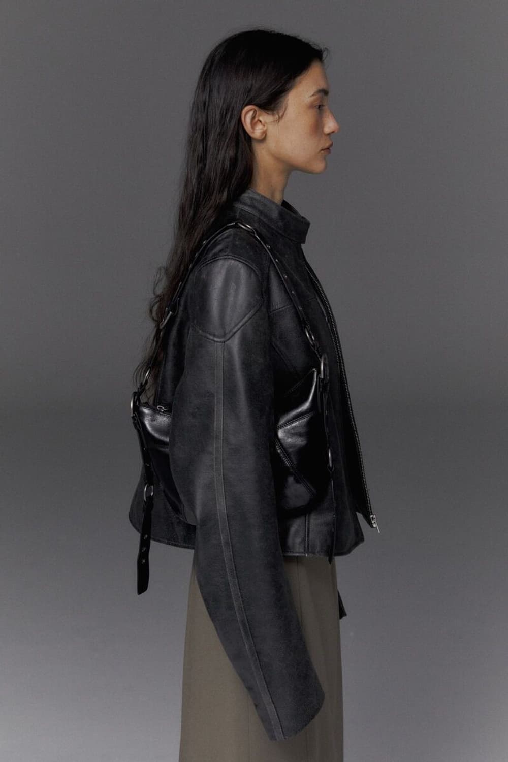 스튜디오테이블 리얼 레더 바이커 자켓 (단종) 상품이미지2