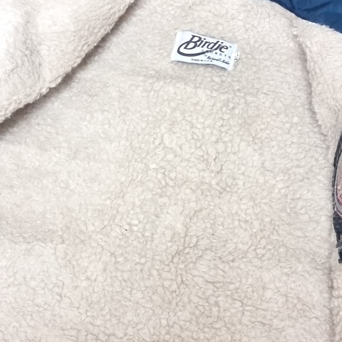 빈티지 usa 미제 Birdie 버디 블루 양털 코치 자켓(105 이상) 상품이미지4