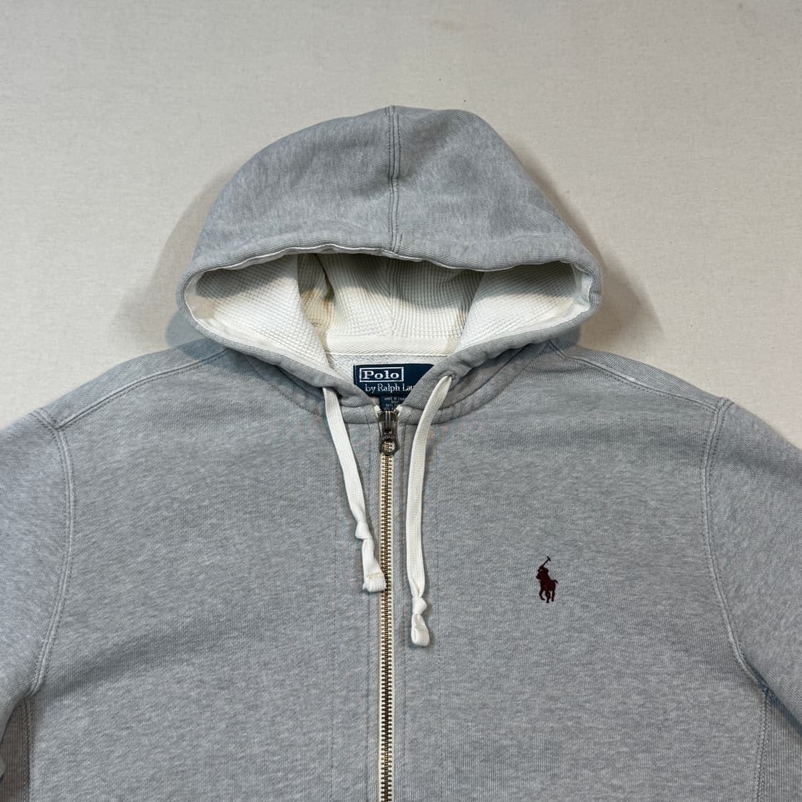 M) 폴로 랄프로렌 두산 써멀 후드집업 그레이 상품이미지3