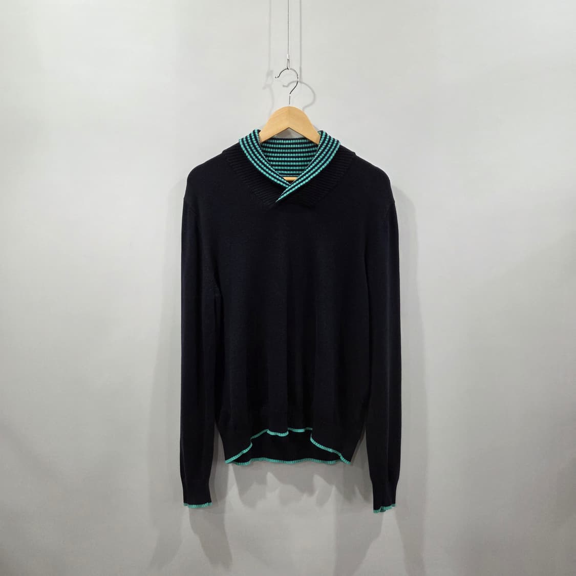 브룩스브라더스 숄카라 니트 M 상품이미지1