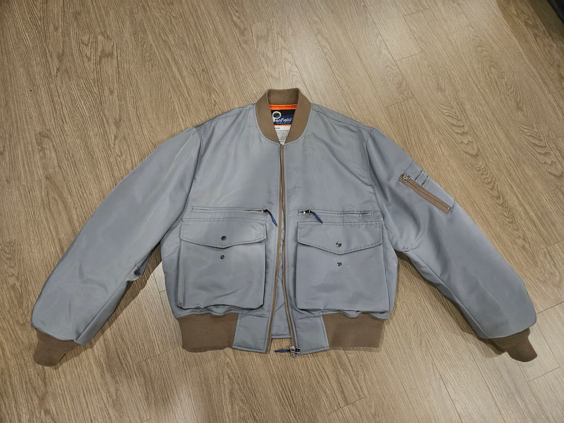 펜필드X유니폼브릿지 ma-1 bomber jacket grey 상품이미지2