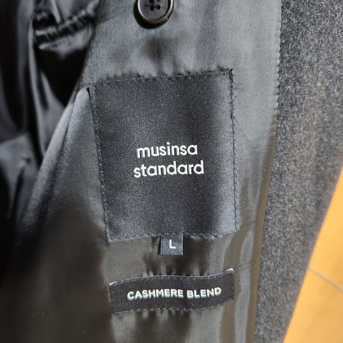 무신사 스탠다드 캐시미어 코트 L 미사용 상품이미지3