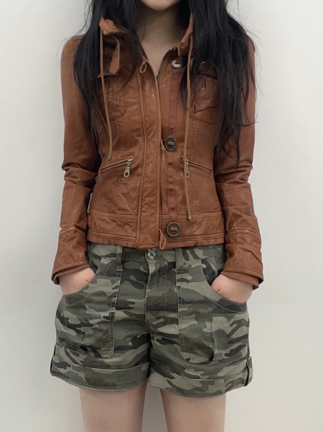  sheepskin brown leather jacket 상품이미지1