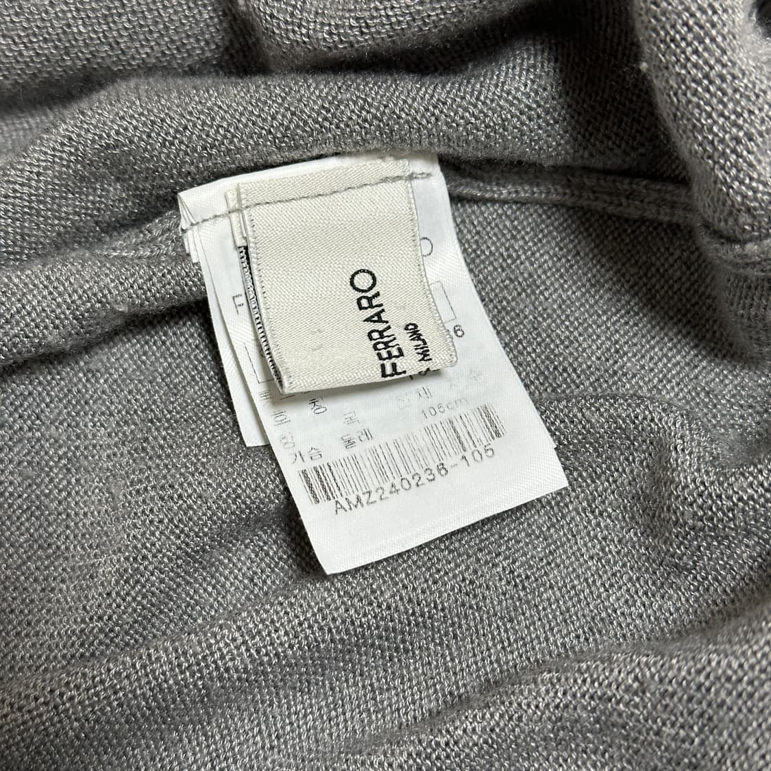 프랑코 페라로 롱터틀 무지 스웨터 상품이미지6