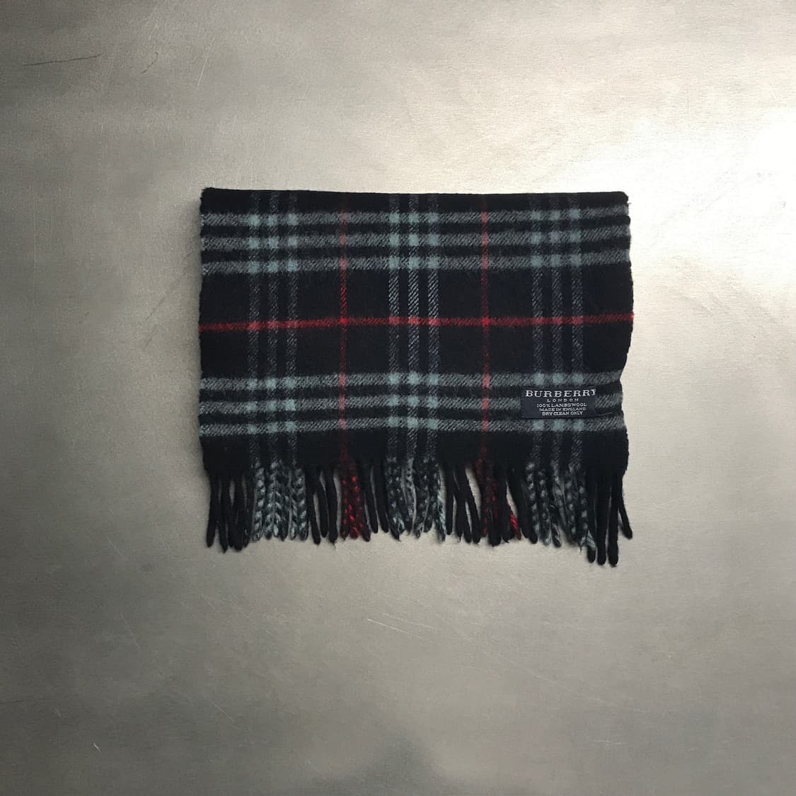 버버리 정품 램스울 머플러 네이비 상품이미지2