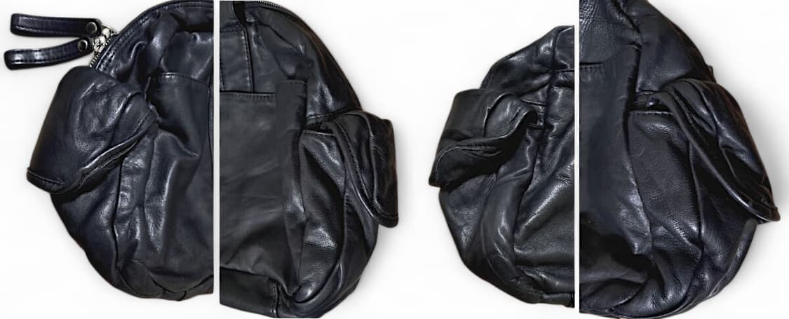 요지 야마모토 와이즈 가공 소가죽 보스톤백 상품이미지3