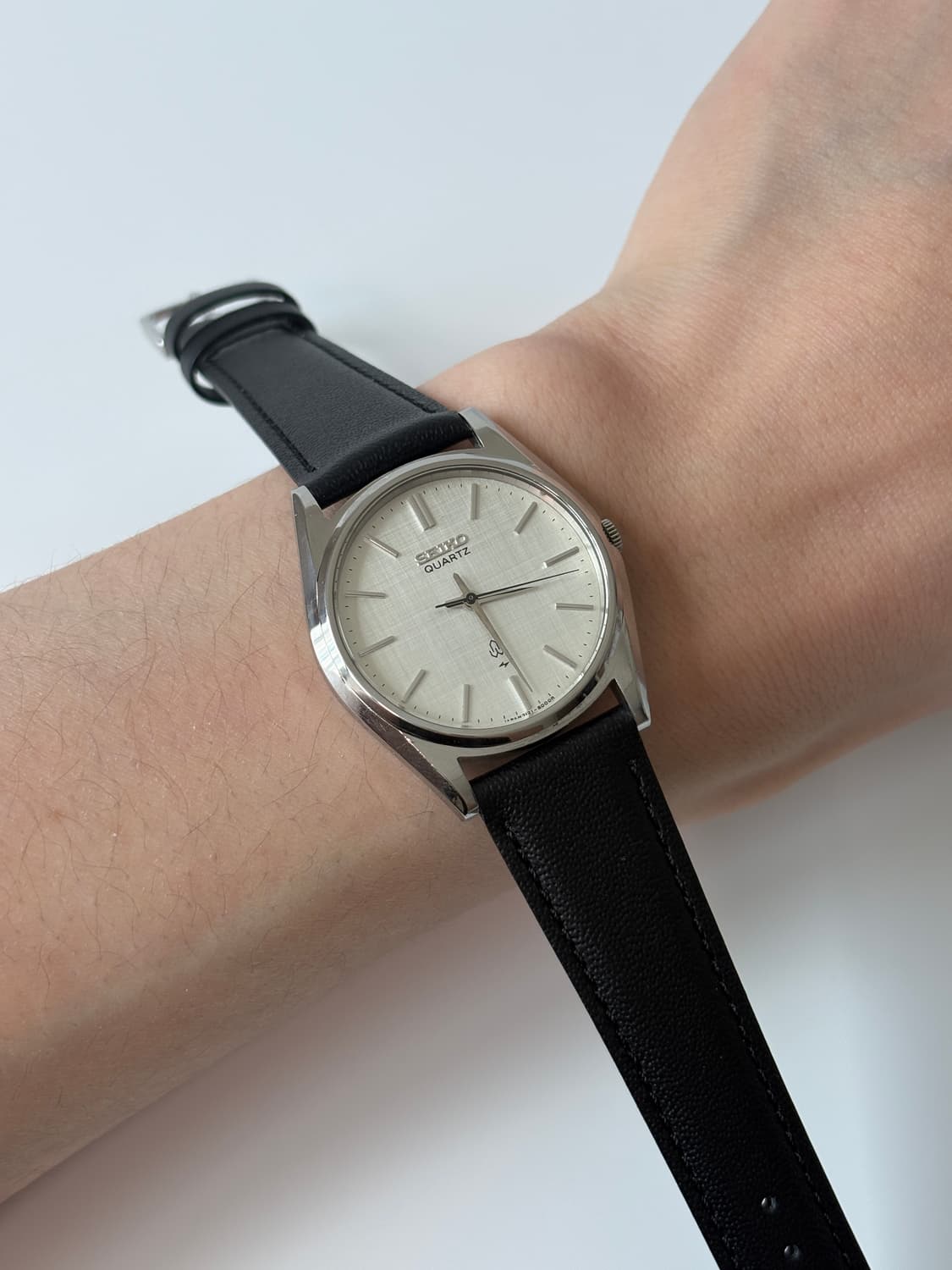 1980s Linen Dial Silver Quartz 상품이미지6