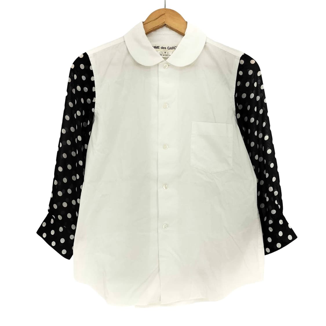 꼼데가르송 폴카닷 도트 셔츠 코이세이오 모리걸 y2k 갸루 일본 빈티지 상품이미지1