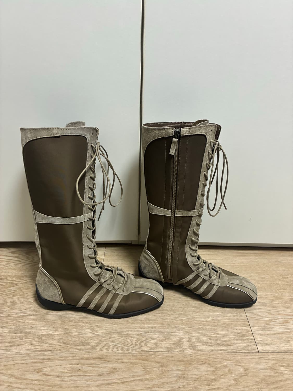 락피쉬웨더웨어 블리스 레이스업 롱 부츠-올리브250 상품이미지5