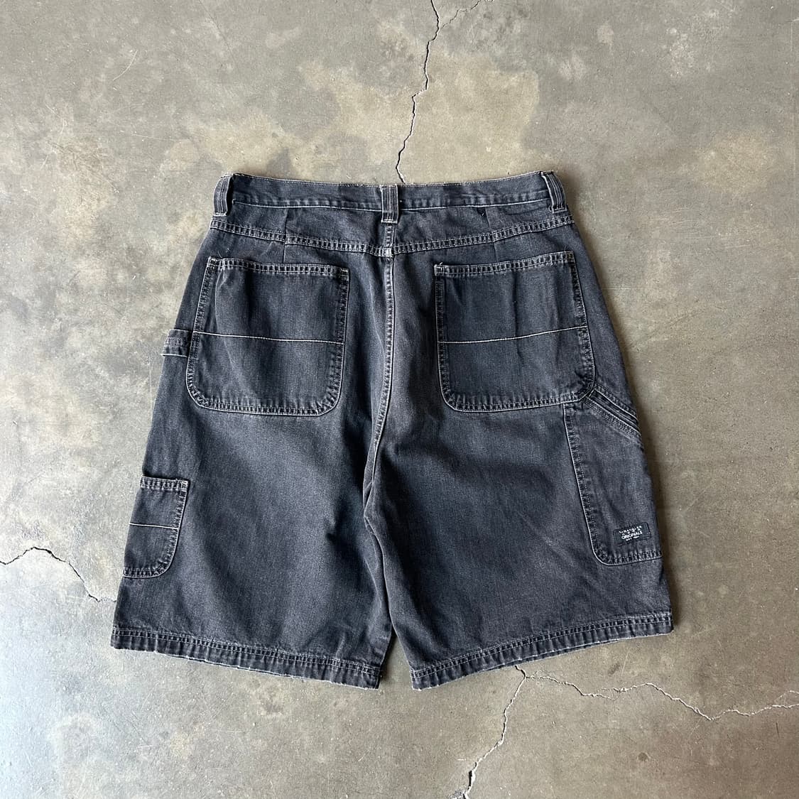 블랙 데님 버뮤다 팬츠 상품이미지4