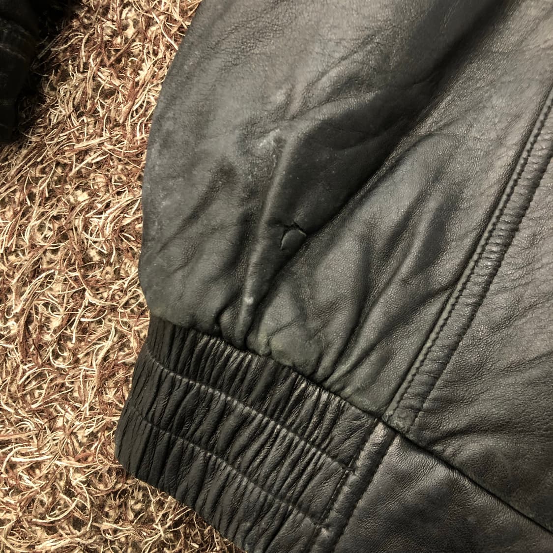 빈티지 양가죽 봄버 레더 가죽 자켓 상품이미지5