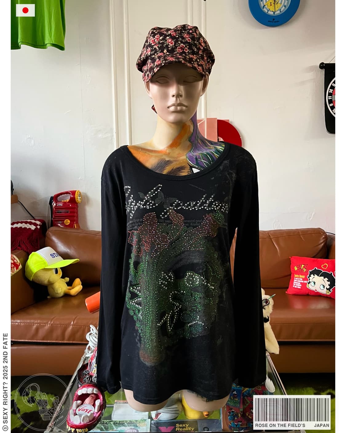 80-90s Rose on the field's Long-Sleeve 상품이미지1