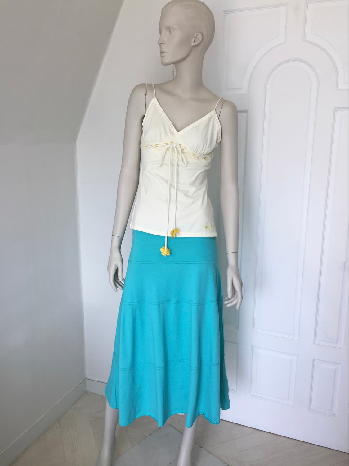 Miss Sixty Floral Crochet ivory Cami 상품이미지2