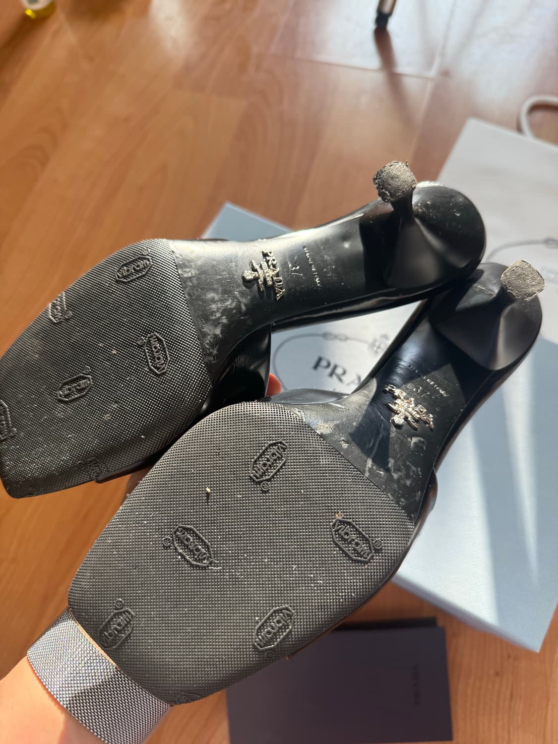 프라다 여성 샌들 블랙 37 상품이미지2