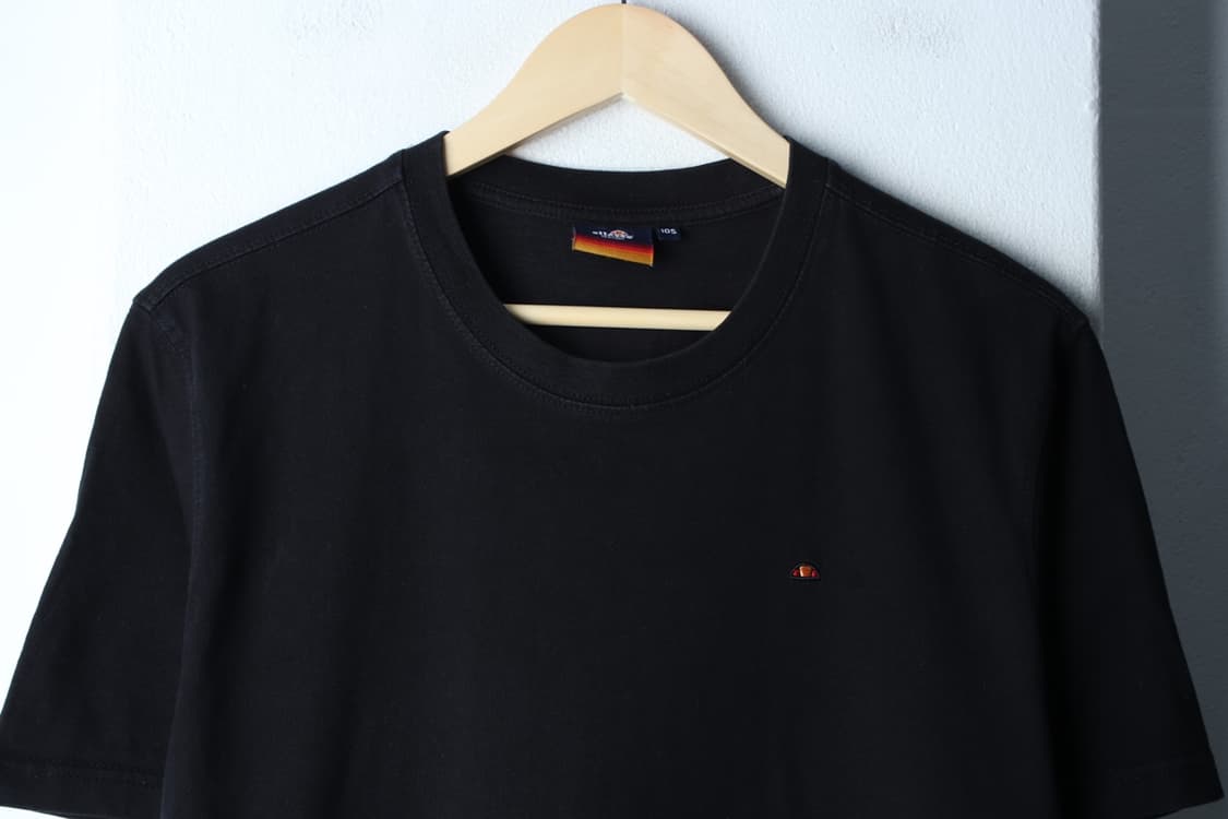 (XL-2XL) 엘레쎄 반팔 티셔츠 스몰로고 블랙 올드스쿨-7B69 상품이미지3