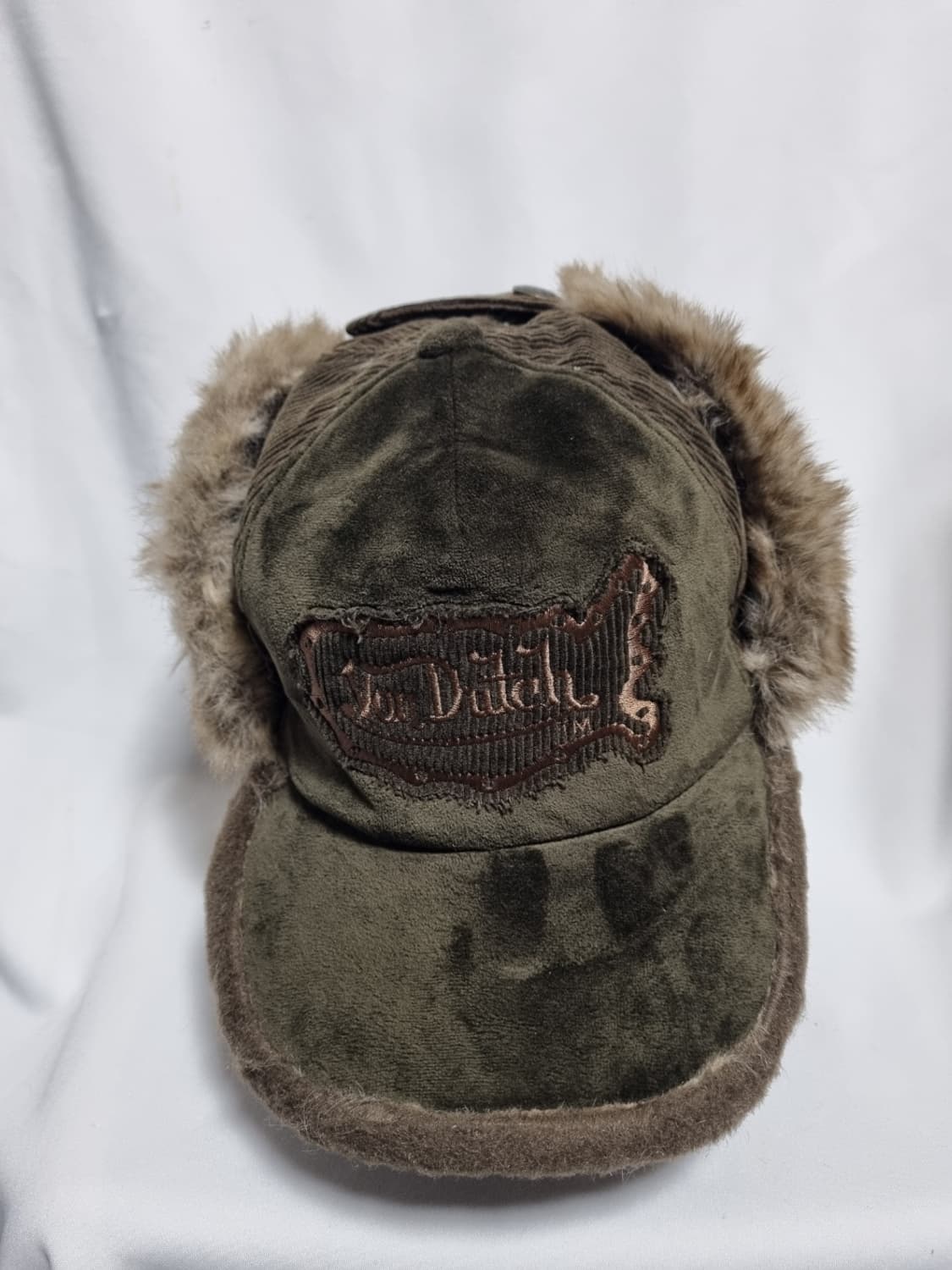 본더치 카키 코듀로이 트루퍼햇 y2k 상품이미지1