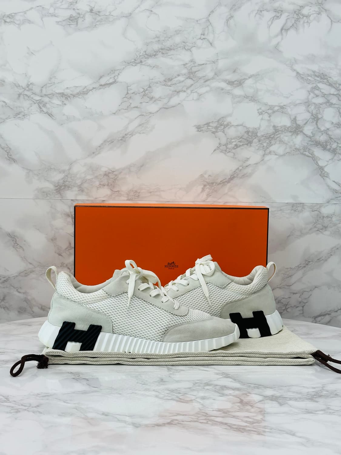 (270) 에르메스 바운싱 그래픽 메쉬 스니커즈 상품이미지1