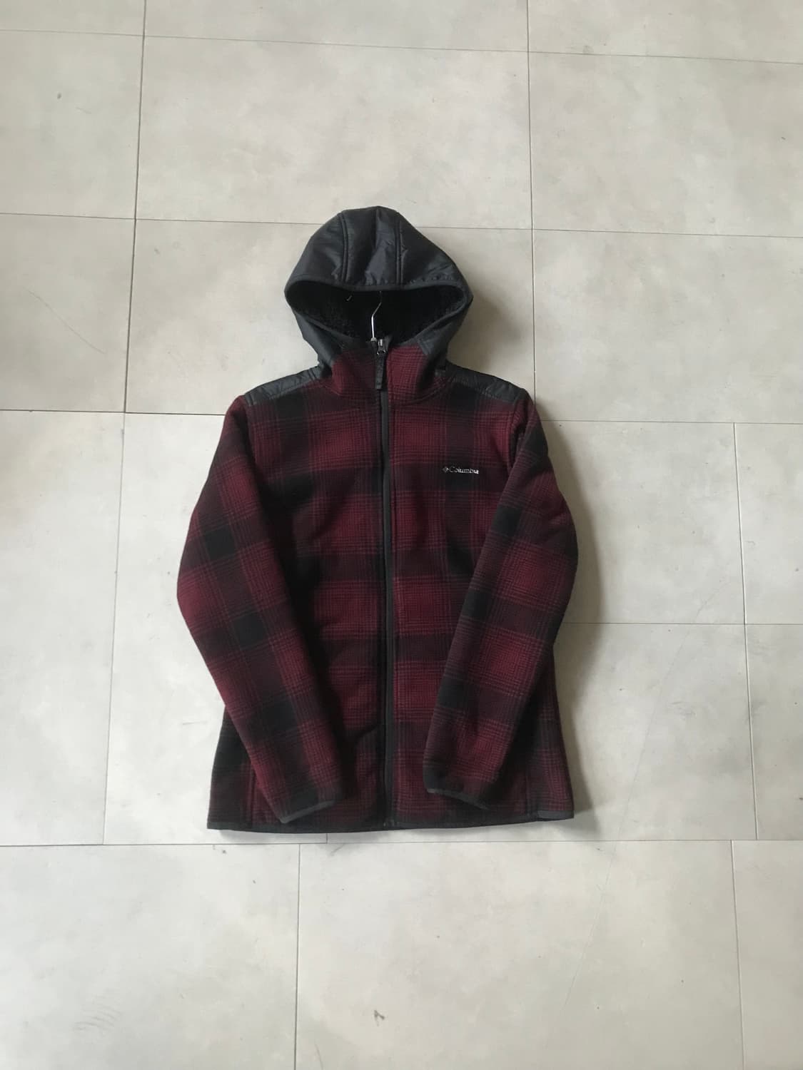 콜롬비아 체크 후리스 상품이미지6