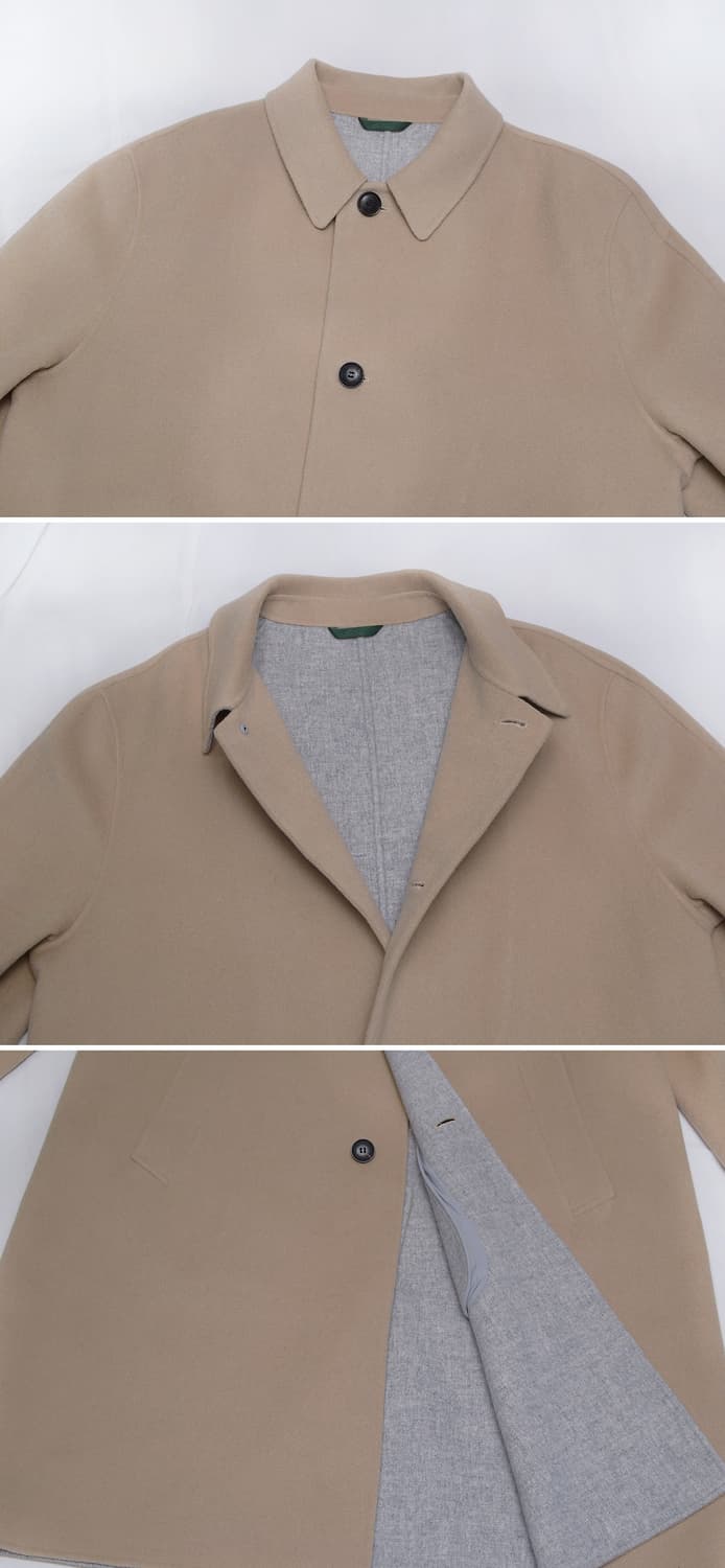 신품급) 라코스테 핸드메이드 싱글 울펠트 오버코트 (105+) 상품이미지4
