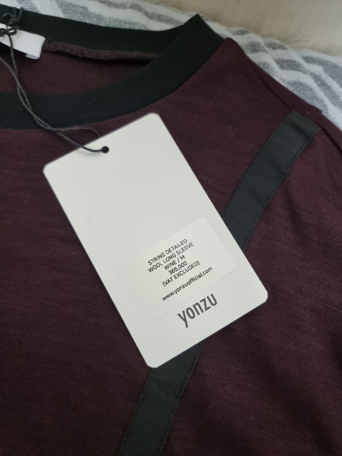 yonzu STRING DETAILED WOOL LONG SLEEVE M 상품이미지2