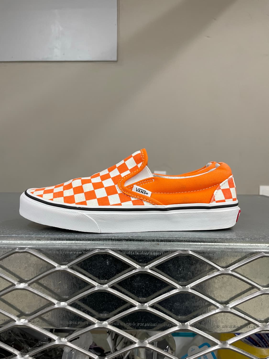 반스 슬립온 체커보드 띠어리 오렌지 245 상품이미지1