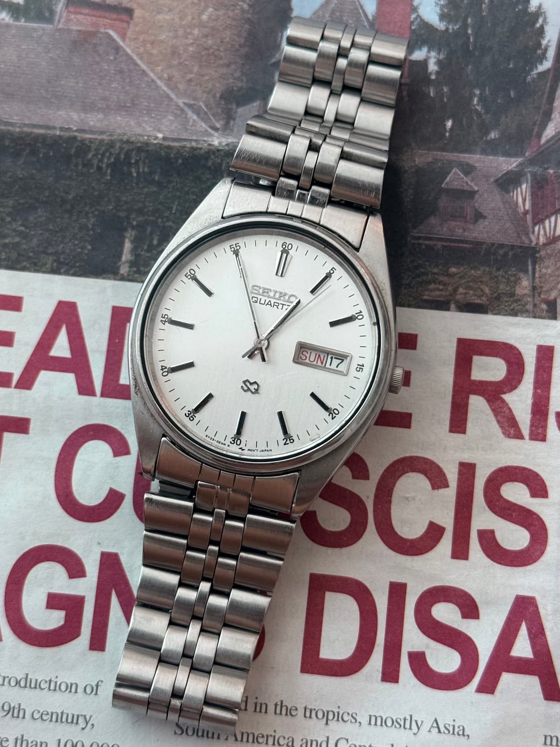 Seiko 세이코 SQ 쿼츠 Day-Date 상품이미지1