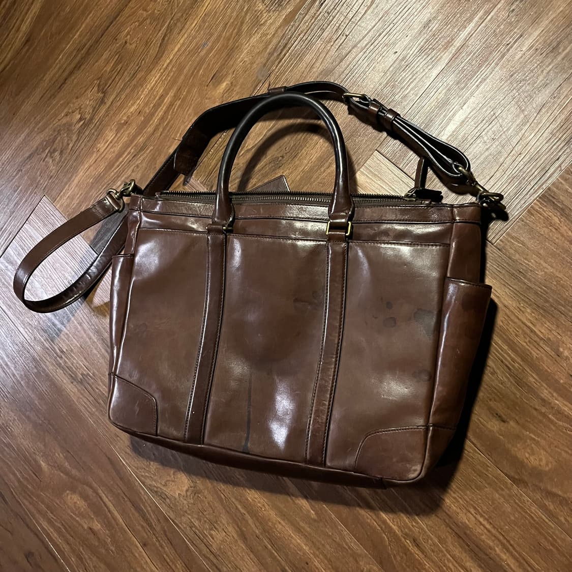 COACH brown leather brief bag 상품이미지3