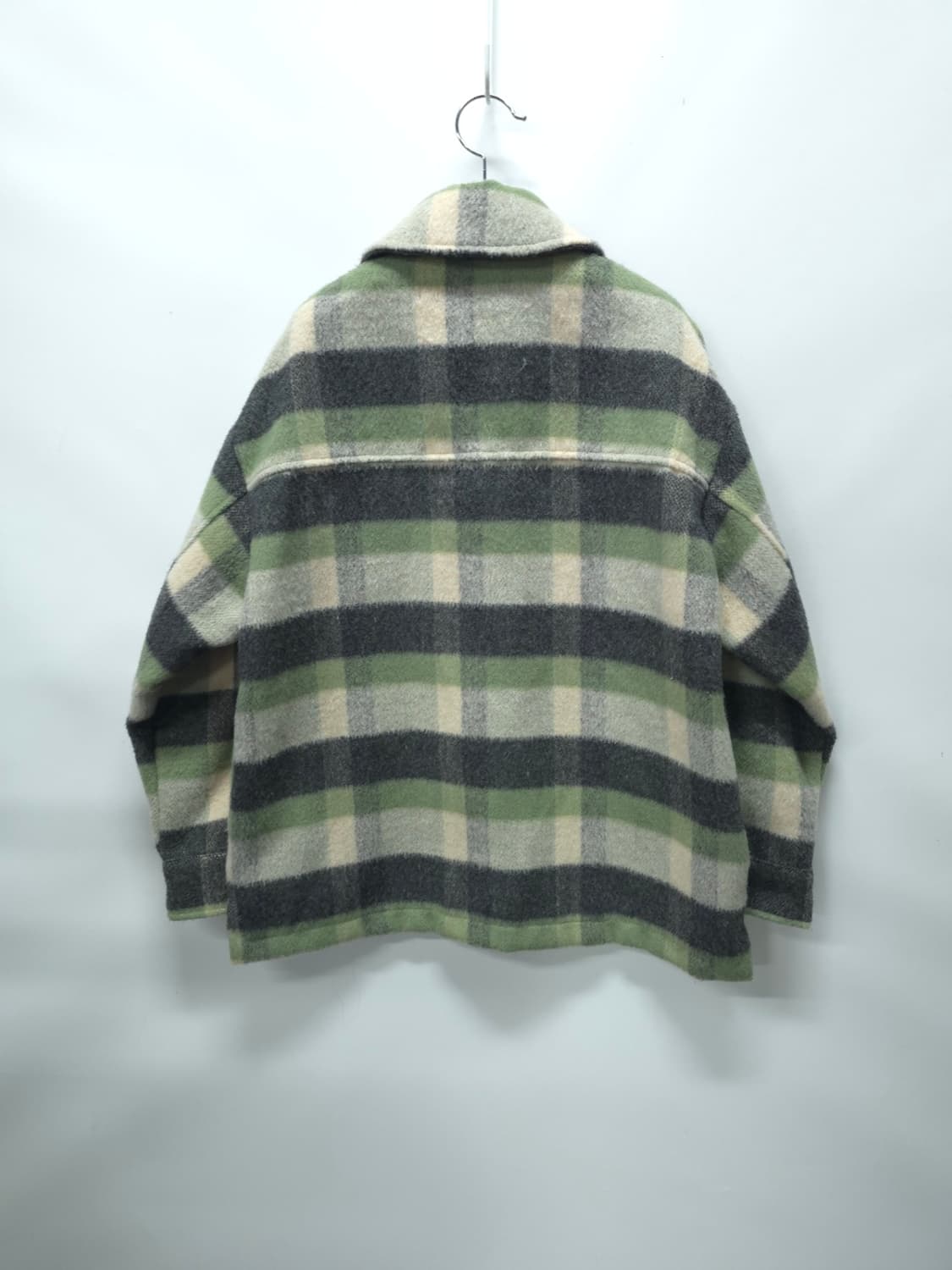 자라 여성 오버사이즈 체크 셔츠 자켓 상품이미지2