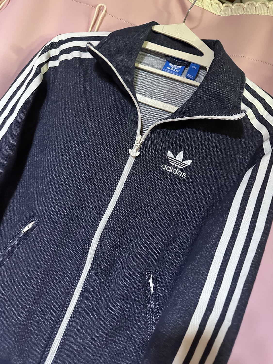 아디다스져지 아디다스 파이어버드 데님스타일 트랙탑 아디다스 불꽃 상품이미지2