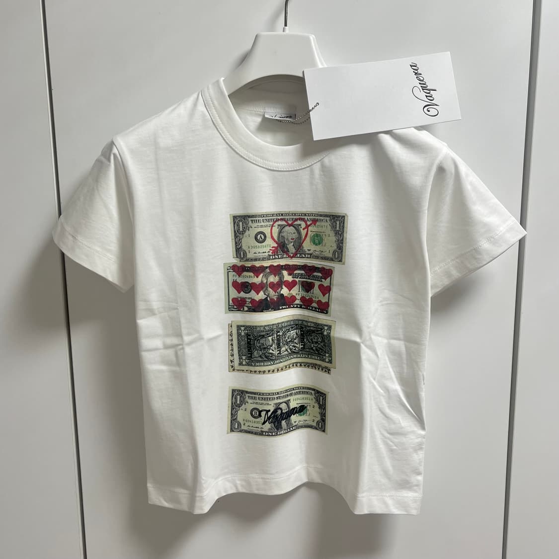 [S]바퀘라 Dollars 티셔츠/화이트 상품이미지2