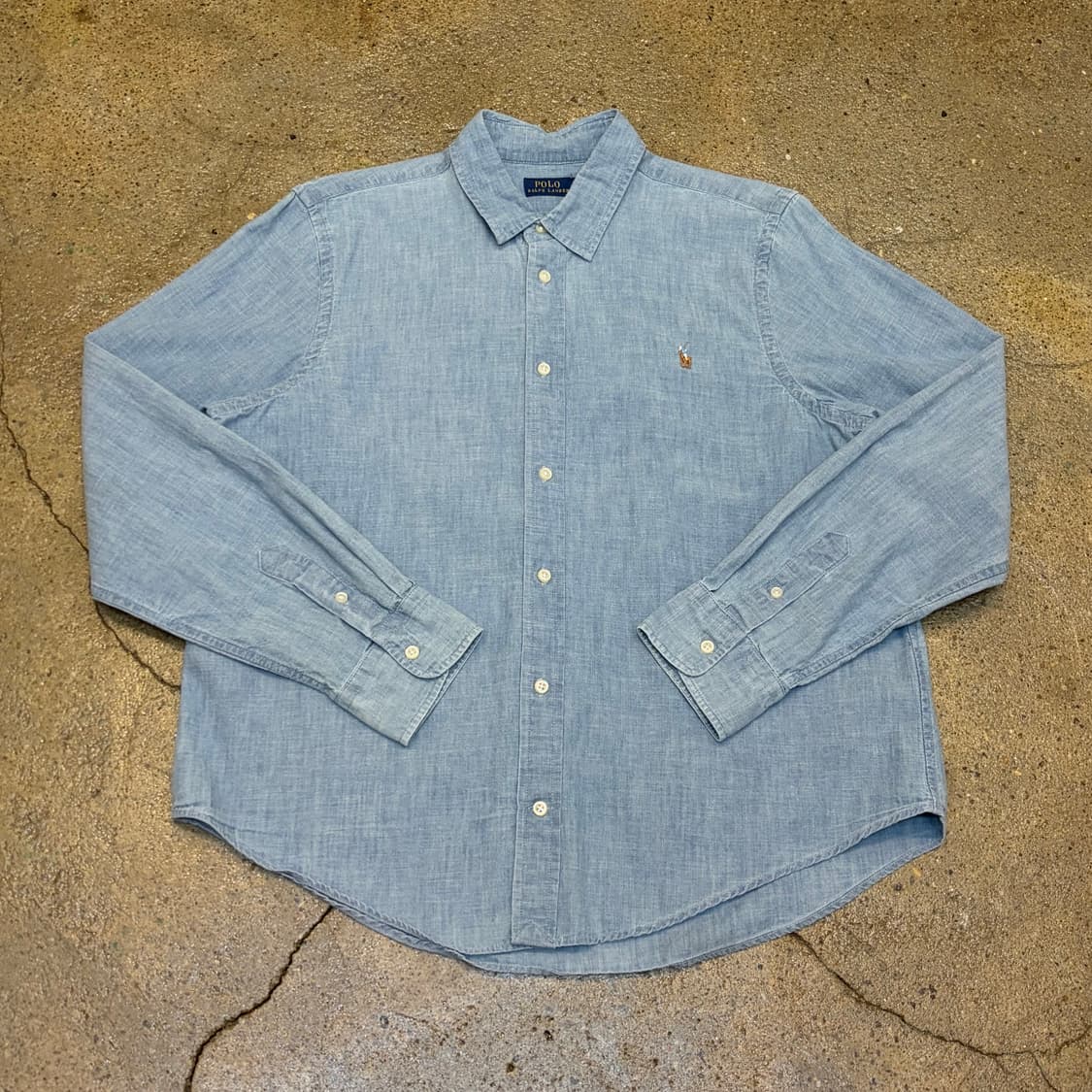 미국 빈티지 폴로랄프로렌 헤지 청남방 데님셔츠 청셔츠 상품이미지1