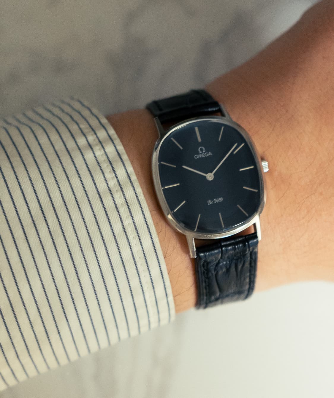 오메가 엘립스 네이비 빈티지 수동 시계 상품이미지1