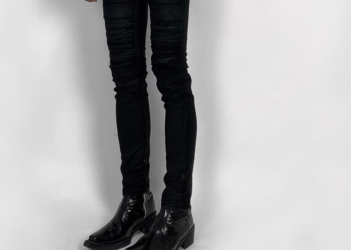 락시크 블랙 데미지 코팅진 상품이미지4