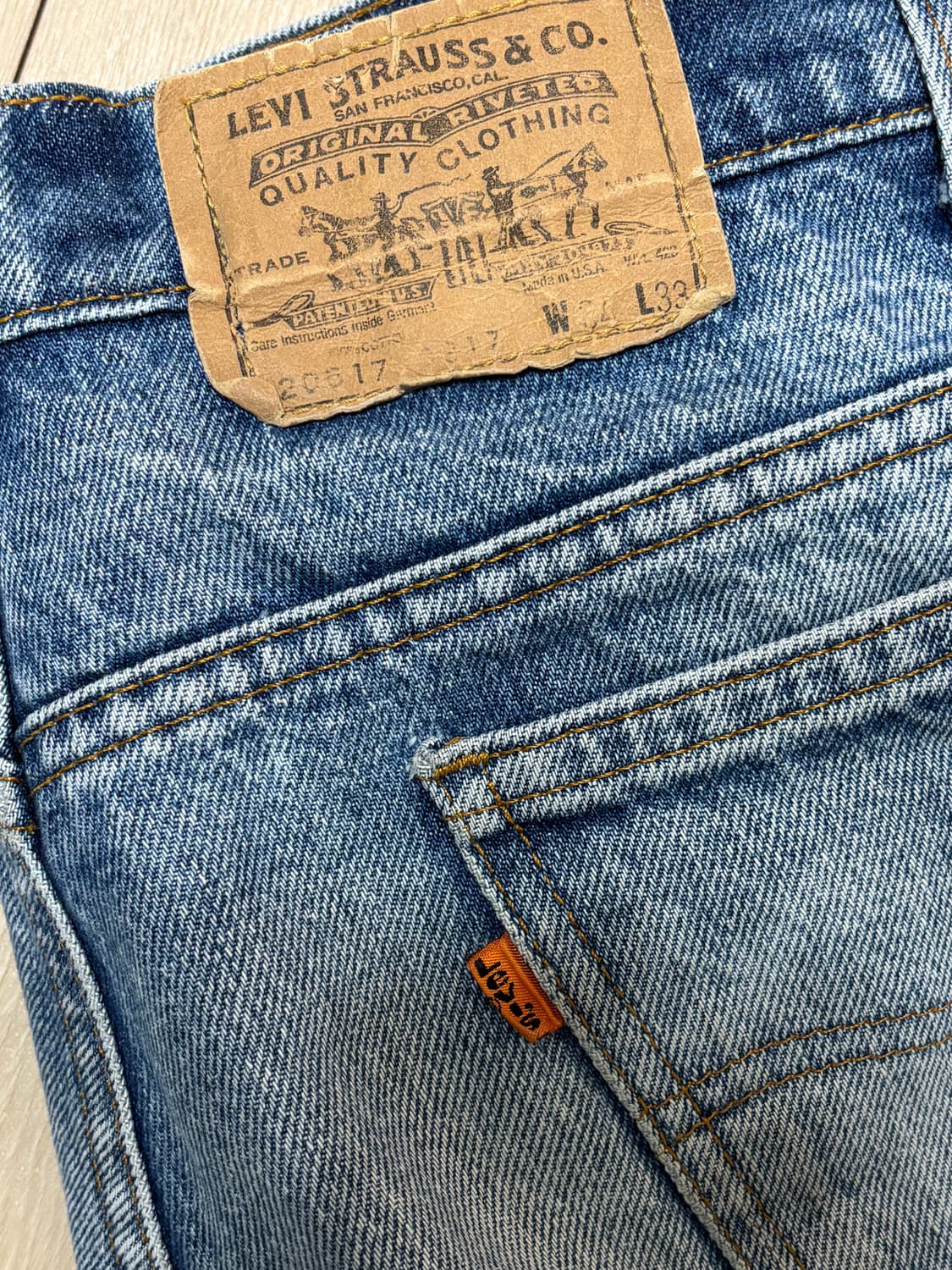 빈티지 리바이스 517 부츠컷 오렌지텝 상품이미지3