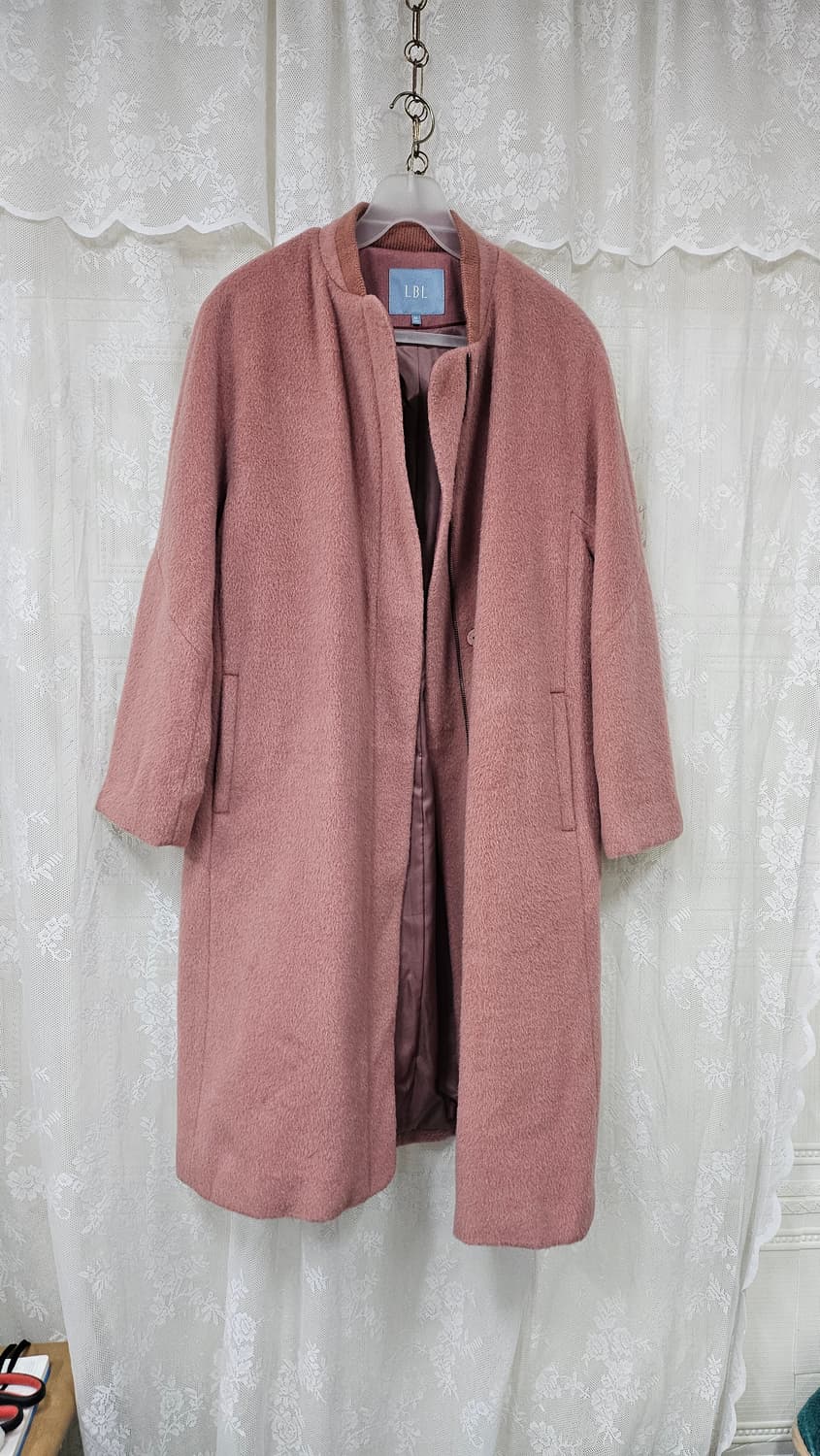 피치색상  알파카 코트 상품이미지2