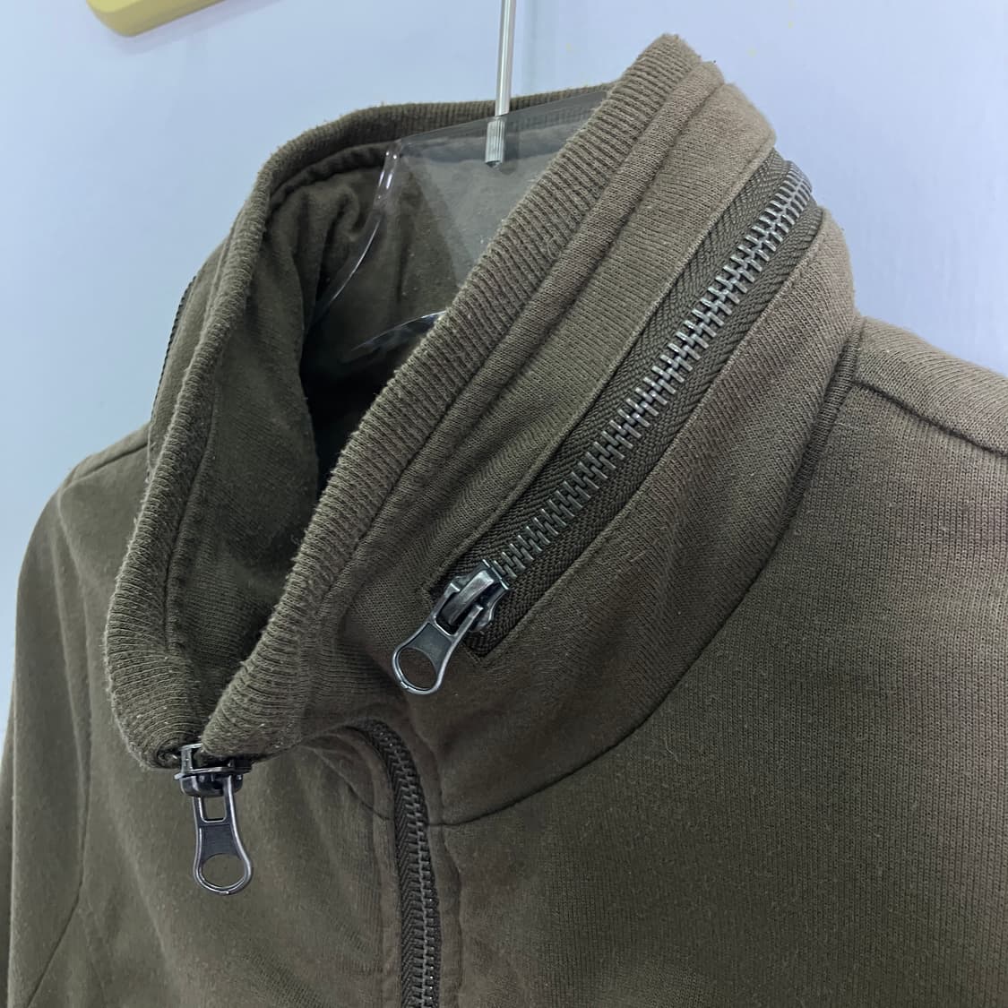 COLZA 카키 코튼 집업 자켓 M 상품이미지7