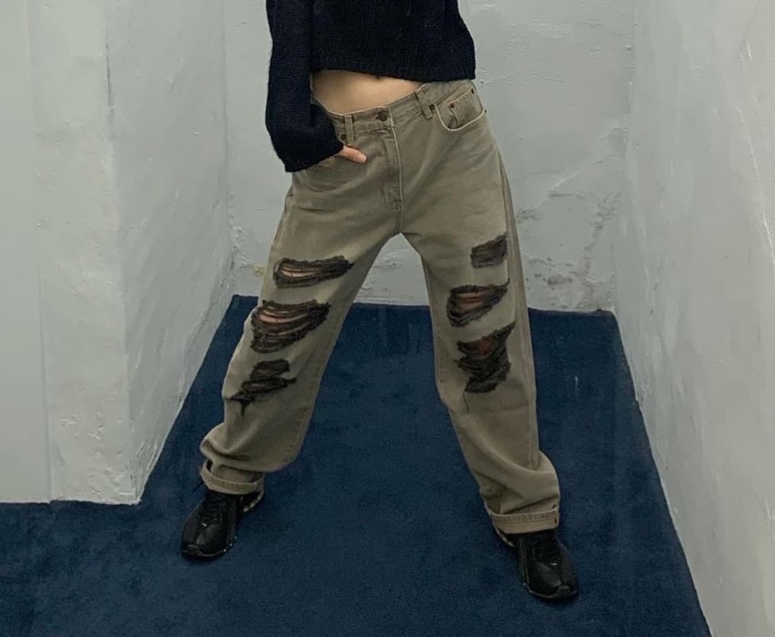 마뗑킴 22s 데님 팬츠 상품이미지1