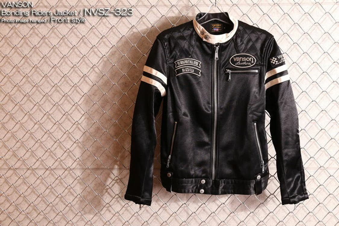 Vanson sleeve striped rider jacket(L) 상품이미지1