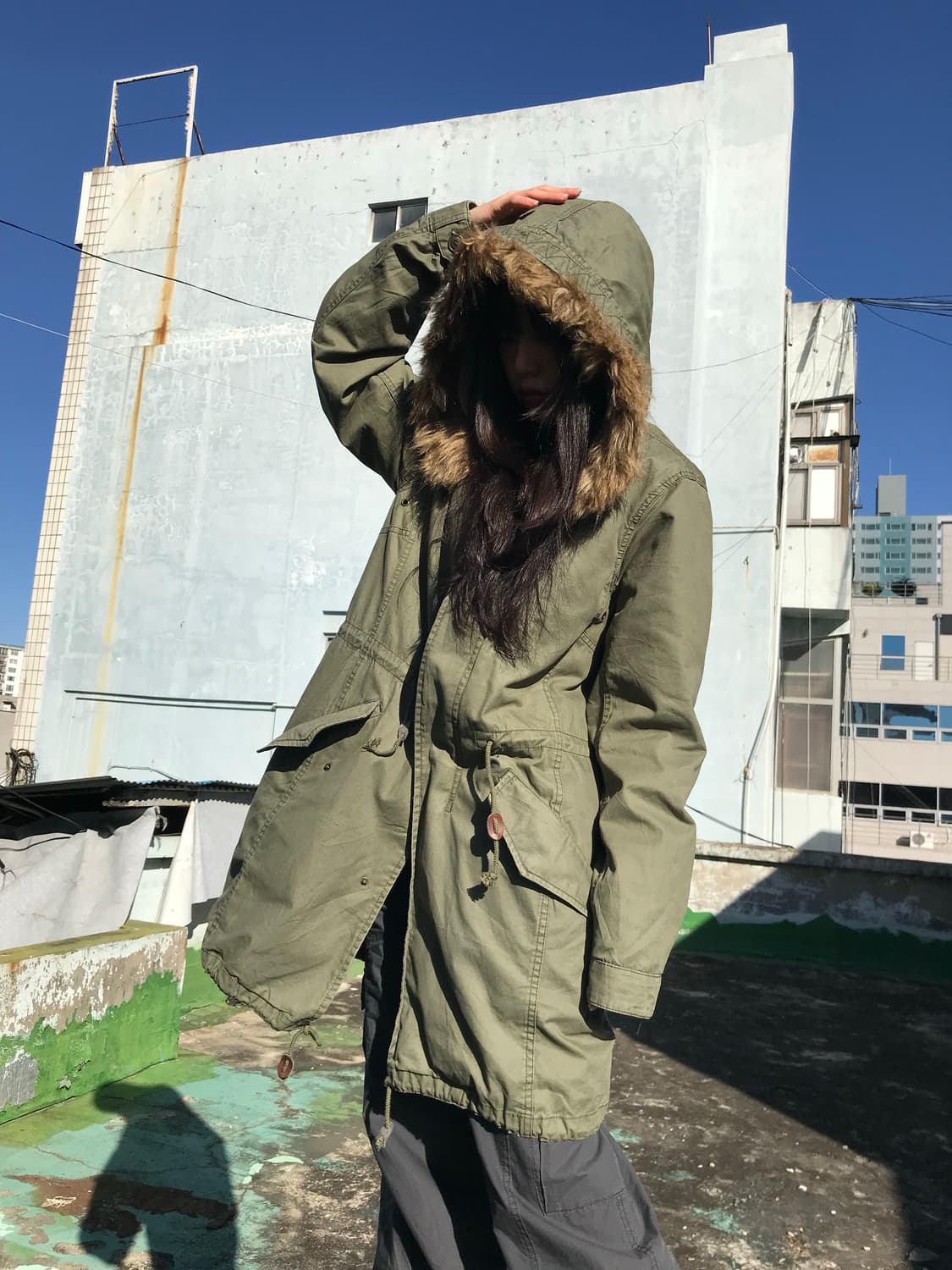 Shuca 카키 헤비 야상 상품이미지1