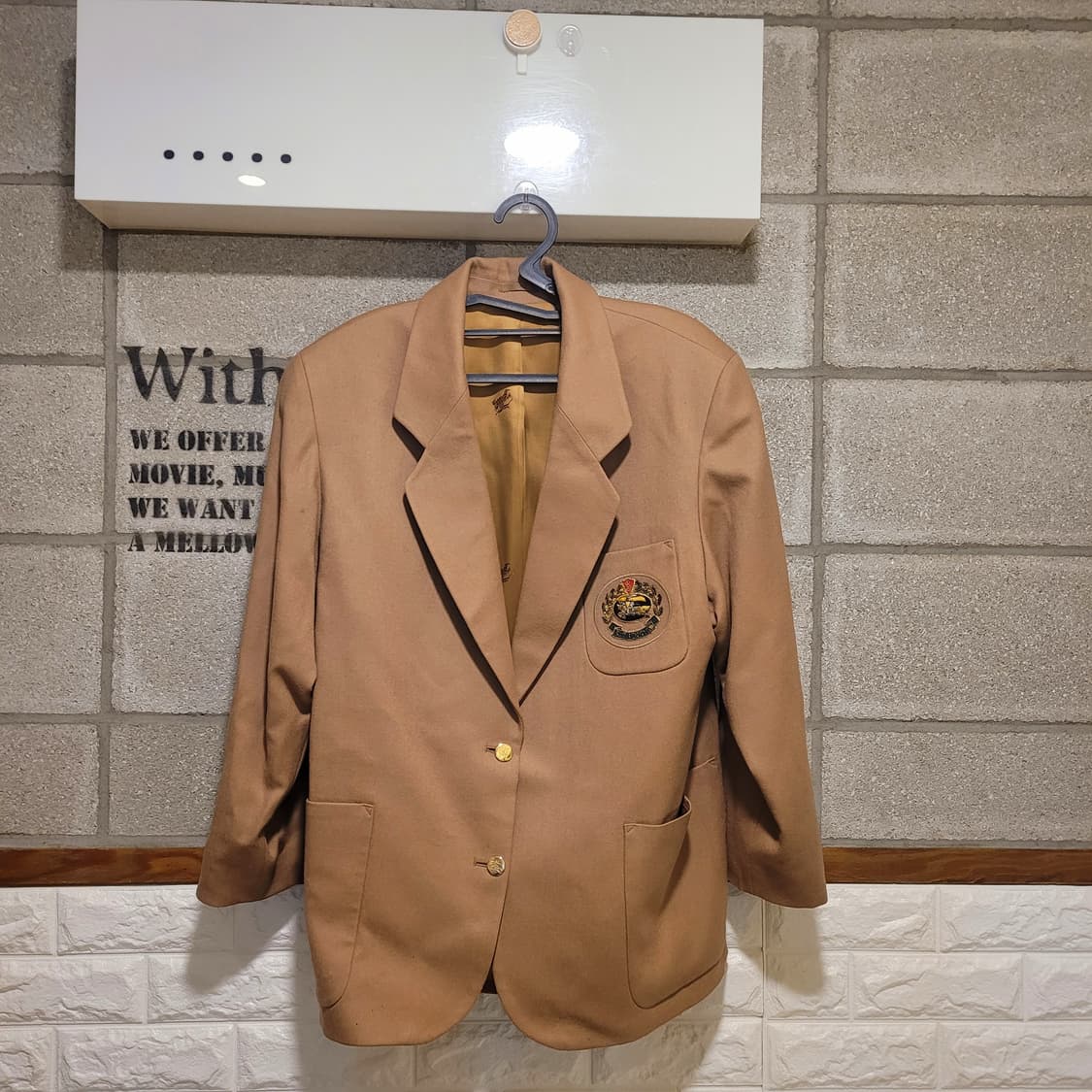 버버리 크레스트 로고 울 블레이저 상품이미지1