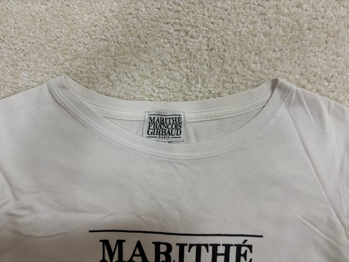 [마리떼] W 클래식 로고 티 (화이트 / S) 상품이미지5