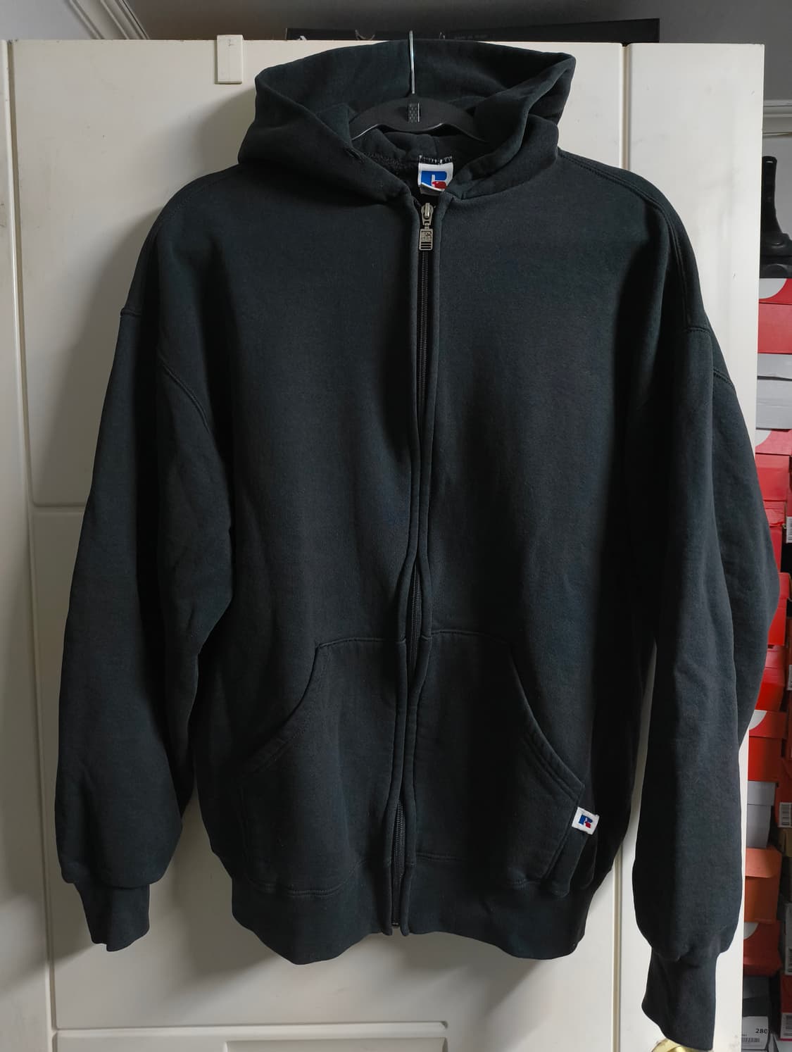 러셀 usa 90s 블랙 후드집업  L 상품이미지1