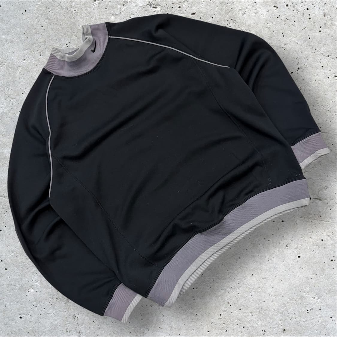 [XL] 04s 나이키 넥로고 블랙 스우시 맨투맨 티셔츠 C904 상품이미지1