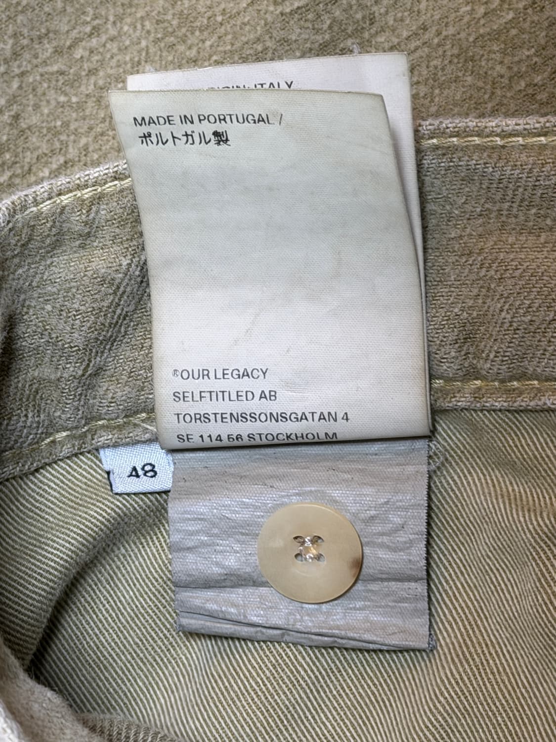 Our legacy khaki Green Brushed Cotton 상품이미지5