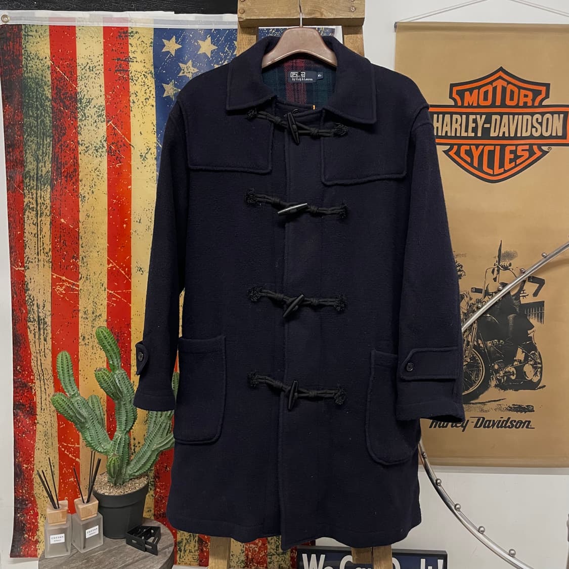 90s 폴로 랄프로렌 더플 코트 빈티지 떡볶이 코트 컨트리 상품이미지1