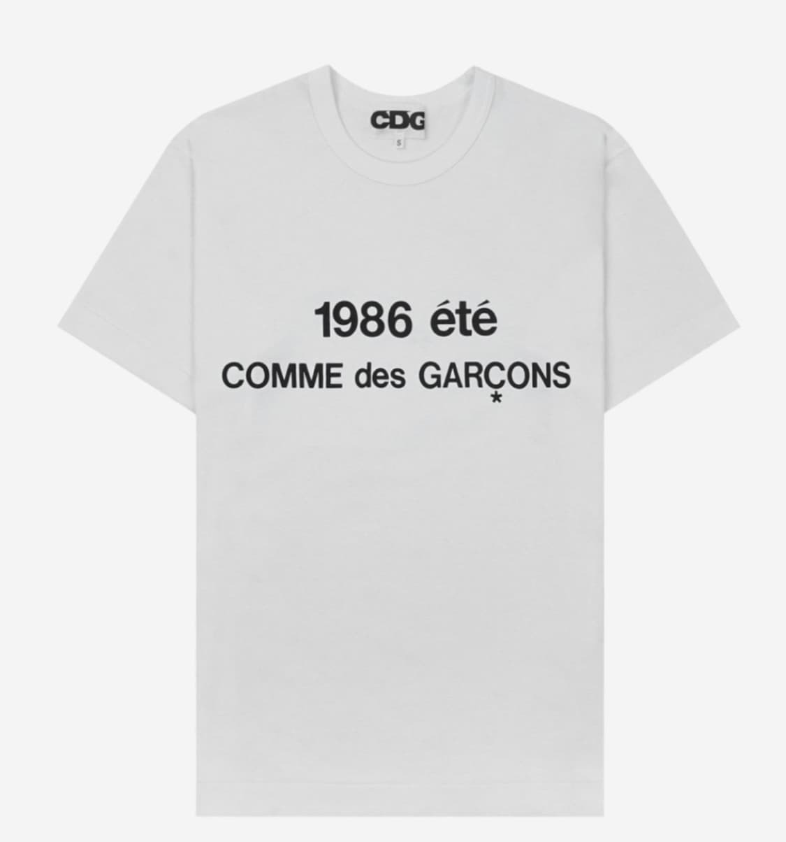 CDG 1986 꼼데가르송 티셔츠 화이트 상품이미지1