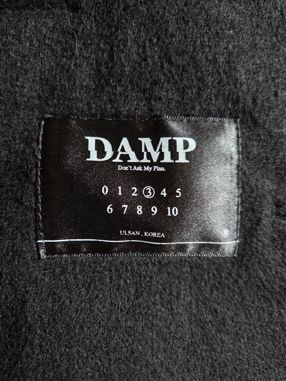 DAMP 캐시미어 50% 코트 블랙 3(105) 상품이미지5